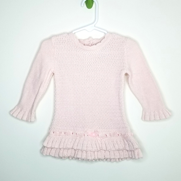 Catherine Malandrino Knit Blush Pink Dress 6-9m - Picture 1 of 5